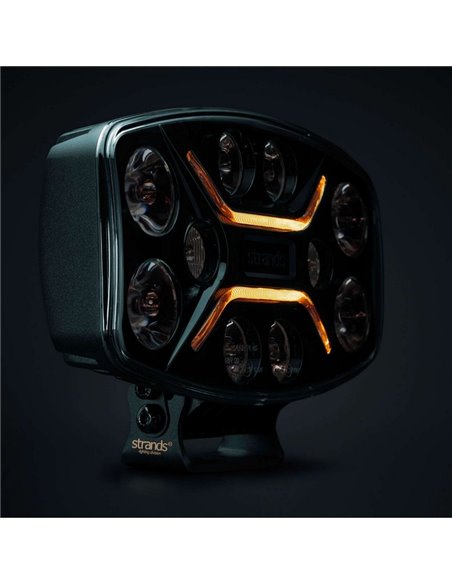 Faro LED largo alcance DARK KNIGHT INSANE 98W, 45 puntos de luz, 10500Lm, 437m, 3 funciones, ECE R7, R65, R112