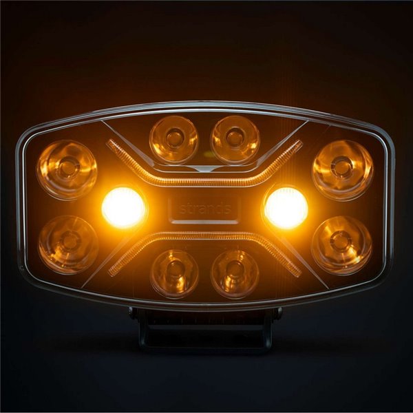 Faro LED largo alcance DARK KNIGHT INSANE 98W, 45 puntos de luz, 10500Lm, 437m, 3 funciones, ECE R7, R65, R112