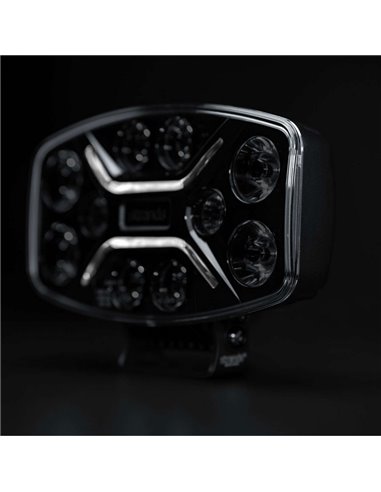 Faro LED largo alcance DARK KNIGHT INSANE 98W, 45 puntos de luz, 10500Lm, 437m, 3 funciones, ECE R7, R65, R112