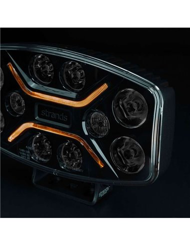 Faro LED largo alcance DARK KNIGHT INSANE 98W, 45 puntos de luz, 10500Lm, 437m, 3 funciones, ECE R7, R65, R112