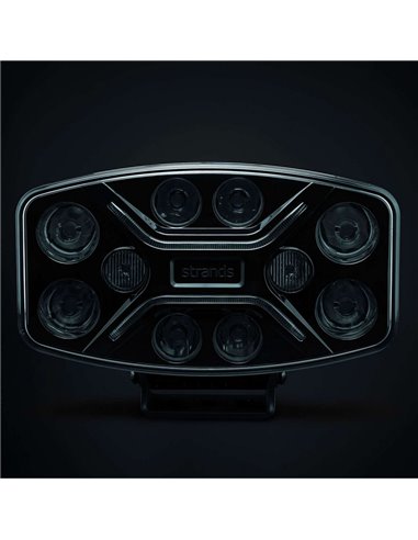 Faro LED largo alcance DARK KNIGHT INSANE 98W, 45 puntos de luz, 10500Lm, 437m, 3 funciones, ECE R7, R65, R112