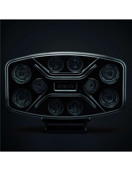 Faro LED largo alcance DARK KNIGHT INSANE 98W, 45 puntos de luz, 10500Lm, 437m, 3 funciones, ECE R7, R65, R112