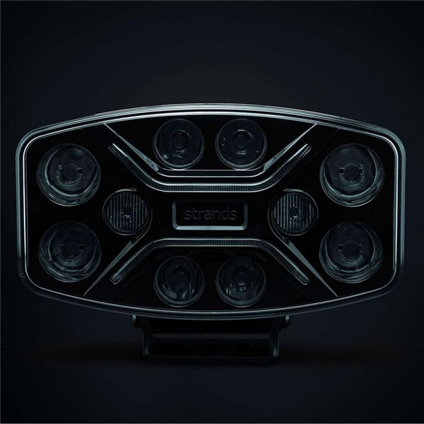Faro LED largo alcance DARK KNIGHT INSANE 98W, 45 puntos de luz, 10500Lm, 437m, 3 funciones, ECE R7, R65, R112
