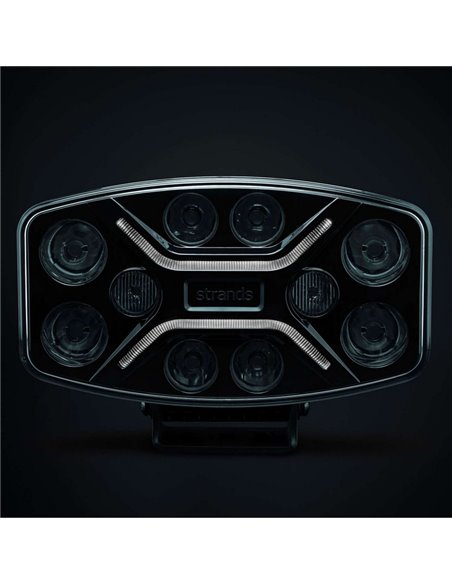 Faro LED largo alcance DARK KNIGHT INSANE 98W, 45 puntos de luz, 10500Lm, 437m, 3 funciones, ECE R7, R65, R112