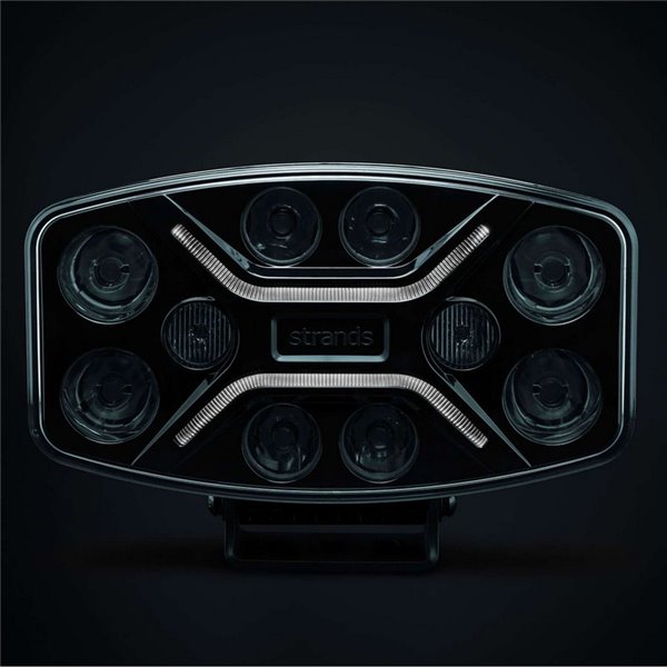 Faro LED largo alcance DARK KNIGHT INSANE 98W, 45 puntos de luz, 10500Lm, 437m, 3 funciones, ECE R7, R65, R112