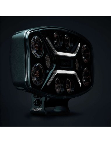 Farol de LED Dark Knight Insane 98W, 45 pontos de feixe, 10500 lm, 437 m, 3 funções, ECE R7, R65, R112