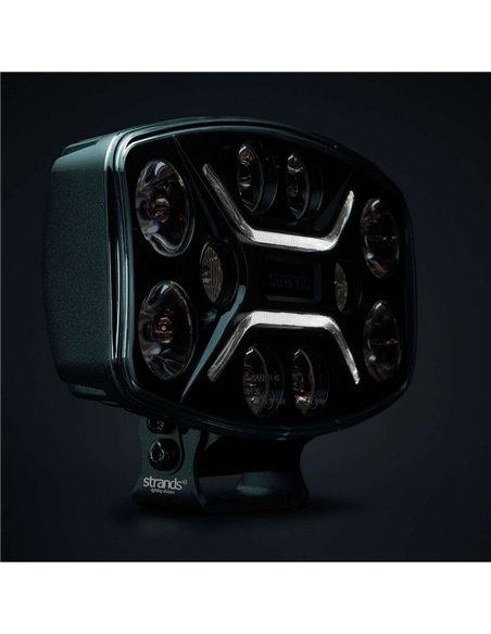 Faro LED largo alcance DARK KNIGHT INSANE 98W, 45 puntos de luz, 10500Lm, 437m, 3 funciones, ECE R7, R65, R112