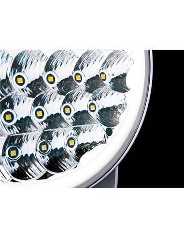 Faro LED largo alcance 9" 30 puntos de luz SIBERIA NR WHITE 145W, 13377Lm, 465m, luz blanca/ámbar, ECE R7, R112 y R10