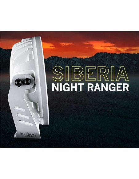 Farol de LED de 9", 30 pontos de luz, SIBERIA NR BRANCO, 145 W, 13377 Lm, 465 m, luz branca/âmbar, ECE R7, R112 e R10