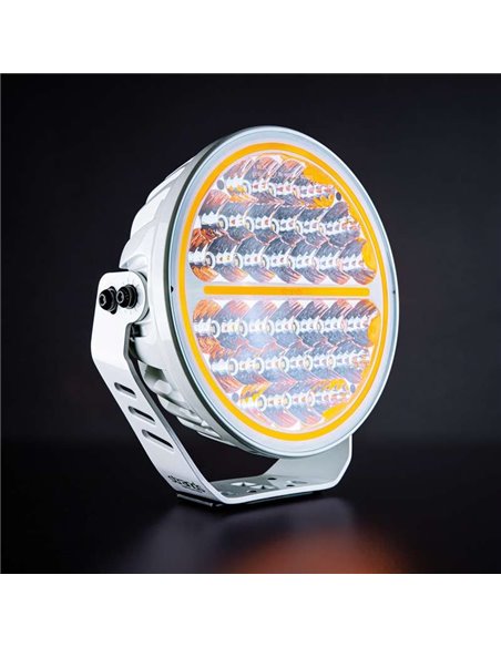 Faro LED largo alcance 9" 30 puntos de luz SIBERIA NR WHITE 145W, 13377Lm, 465m, luz blanca/ámbar, ECE R7, R112 y R10