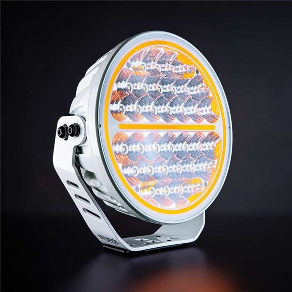Faro LED largo alcance 9" 30 puntos de luz SIBERIA NR WHITE 145W, 13377Lm, 465m, luz blanca/ámbar, ECE R7, R112 y R10