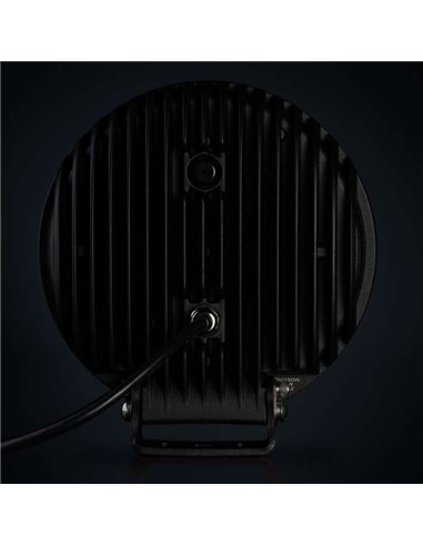 Faro LED largo alcance STRANDS DARK KNIGHT INTENSE 9" 130W, 13500Lm, 480m, blanca/ámbar, ECE R7, R112 y R10