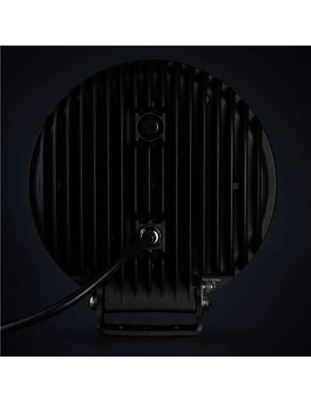 Faro LED largo alcance STRANDS DARK KNIGHT INTENSE 9" 130W, 13500Lm, 480m, blanca/ámbar, ECE R7, R112 y R10