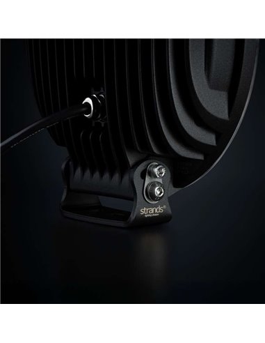 Faro LED largo alcance STRANDS DARK KNIGHT INTENSE 9" 130W, 13500Lm, 480m, blanca/ámbar, ECE R7, R112 y R10