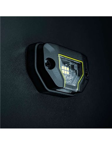 Luz de trabajo LED UNITY ROCK blanco, para superficies planas o curvas, 7,8W 780Lm alcance 17m, IP69K