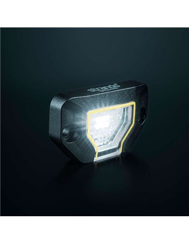 Luz de trabajo LED UNITY ROCK blanco, para superficies planas o curvas, 7,8W 780Lm alcance 17m, IP69K