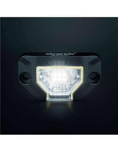 Luz de trabalho LED UNITY ROCK, branca, para superfícies planas ou curvas, 7,8 W 780 Lm, alcance de 17 m, IP69K