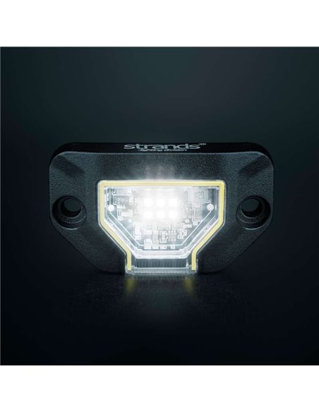 Luz de trabajo LED UNITY ROCK blanco, para superficies planas o curvas, 7,8W 780Lm alcance 17m, IP69K