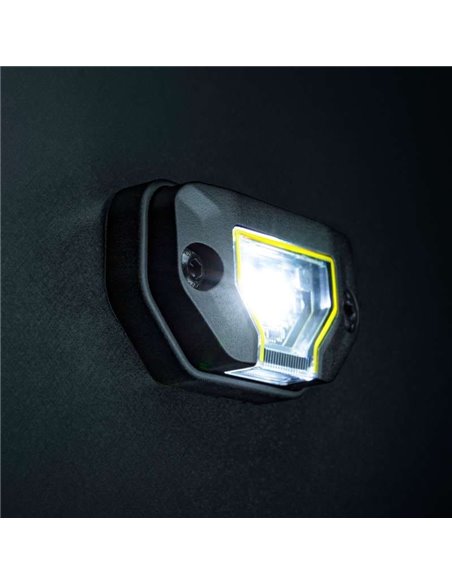 Luz de trabajo LED UNITY ROCK blanco, para superficies planas o curvas, 7,8W 780Lm alcance 17m, IP69K