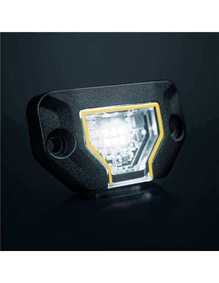 Luz de trabajo LED UNITY ROCK blanco, para superficies planas o curvas, 7,8W 780Lm alcance 17m, IP69K