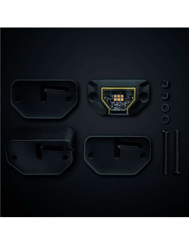 Luz de trabajo LED UNITY ROCK ámbar, para superficies planas o curvas, 5,2W 340Lm, IP69K