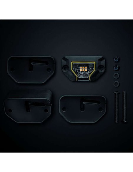 Luz de trabajo LED UNITY ROCK ámbar, para superficies planas o curvas, 5,2W 340Lm, IP69K