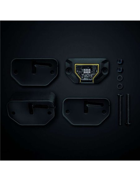 Projecteur de travail LED ambré UNITY ROCK, pour surfaces planes ou courbes, 5,2 W, 340 lm, IP69K