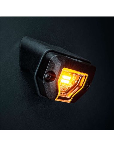 Projecteur de travail LED ambré UNITY ROCK, pour surfaces planes ou courbes, 5,2 W, 340 lm, IP69K