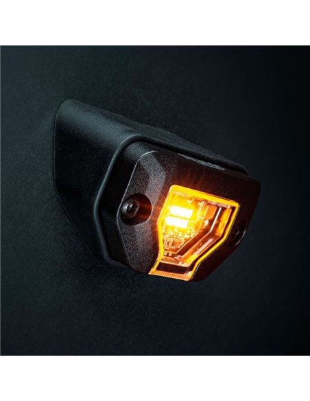 Luz de trabajo LED UNITY ROCK ámbar, para superficies planas o curvas, 5,2W 340Lm, IP69K