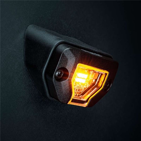 Luz de trabajo LED UNITY ROCK ámbar, para superficies planas o curvas, 5,2W 340Lm, IP69K