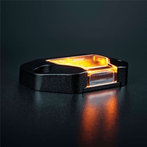 Luz de trabajo LED UNITY ROCK ámbar, para superficies planas o curvas, 5,2W 340Lm, IP69K