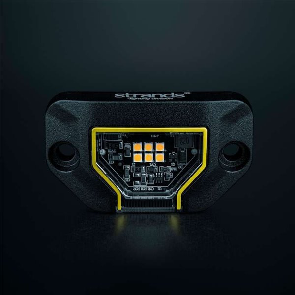 Luz de trabajo LED UNITY ROCK ámbar, para superficies planas o curvas, 5,2W 340Lm, IP69K