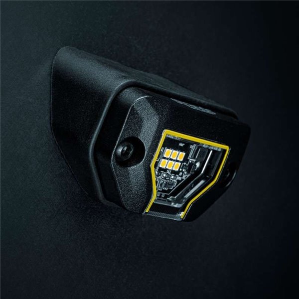 Lampe de travail LED ambrée UNITY ROCK, pour surfaces planes ou courbes, 5,2 W, 340 lm, IP69K