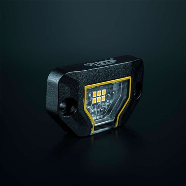 Luz de trabalho LED âmbar UNITY ROCK, para superfícies planas ou curvas, 5,2 W, 340 lm, IP69K