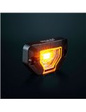 Luz de trabajo LED UNITY ROCK ámbar, para superficies planas o curvas, 5,2W 340Lm, IP69K