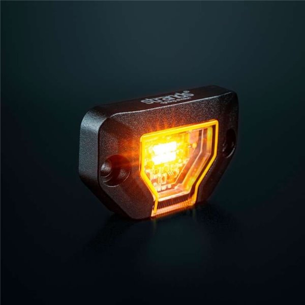 Luz de trabajo LED UNITY ROCK ámbar, para superficies planas o curvas, 5,2W 340Lm, IP69K