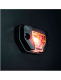 Luz de trabajo LED UNITY ROCK rojo, para superficies planas o curvas, 5W 200Lm, IP69K