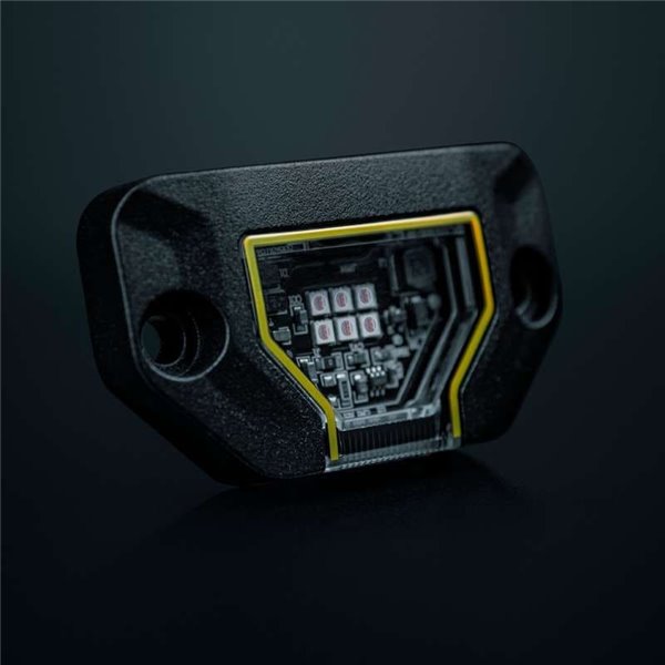 Luz de trabajo LED UNITY ROCK rojo, para superficies planas o curvas, 5W 200Lm, IP69K