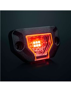 Luz de trabajo LED UNITY ROCK rojo, para superficies planas o curvas, 5W 200Lm, IP69K 2