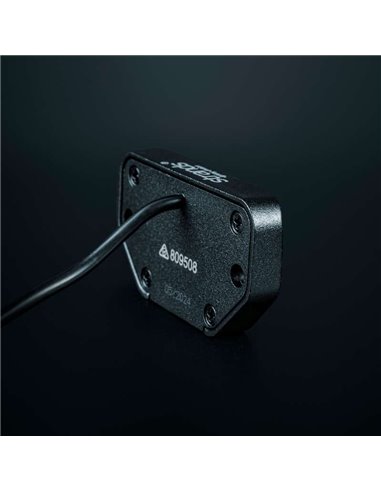 Luz de trabajo LED UNITY ROCK rojo, para superficies planas o curvas, 5W 200Lm, IP69K