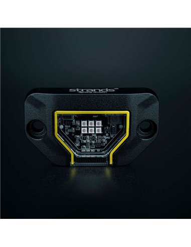 Luz de trabajo LED UNITY ROCK rojo, para superficies planas o curvas, 5W 200Lm, IP69K