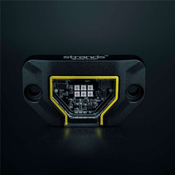 Luz de trabajo LED UNITY ROCK rojo, para superficies planas o curvas, 5W 200Lm, IP69K