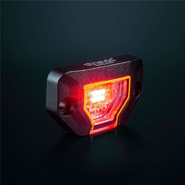 Luz de trabajo LED UNITY ROCK rojo, para superficies planas o curvas, 5W 200Lm, IP69K