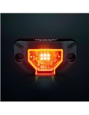 Luz de trabajo LED UNITY ROCK rojo, para superficies planas o curvas, 5W 200Lm, IP69K