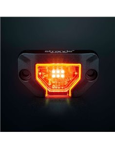 Luz de trabajo LED UNITY ROCK rojo, para superficies planas o curvas, 5W 200Lm, IP69K