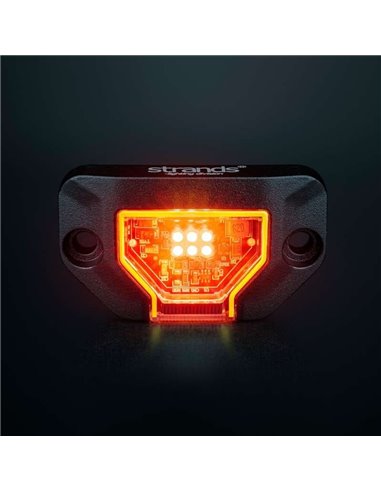 Projecteur de travail LED UNITY ROCK, rouge, pour surfaces planes ou courbes, 5 W 200 lm, IP69K