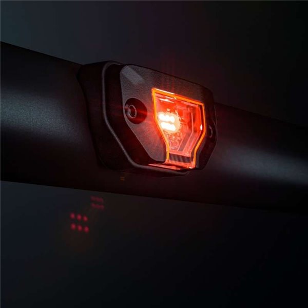 Luz de trabajo LED UNITY ROCK rojo, para superficies planas o curvas, 5W 200Lm, IP69K