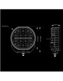 Faro delantero LED BIG ENERGY 7", luces altas, 60W 5600Lm, alcance 465m, R148, R149