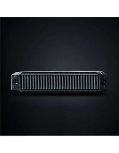 Luz LED de posición ámbar DARK KNIGHT SM6, con lente super oscura, R91, 3,3W 120x8x28mm