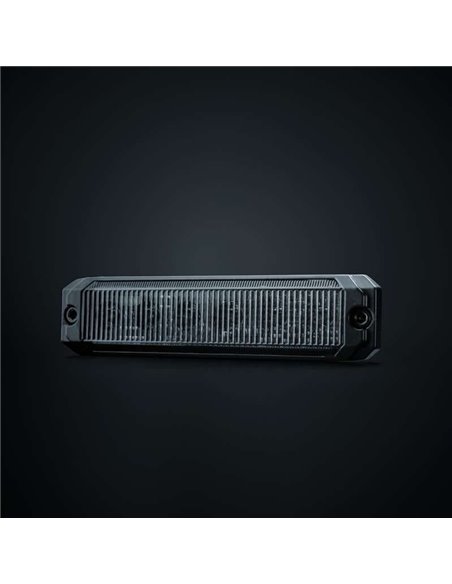 Luz LED de posición ámbar DARK KNIGHT SM6, con lente super oscura, R91, 3,3W 120x8x28mm